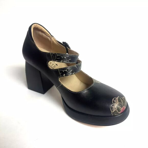 L’Artiste Womens Salinger Heel Black Size EU39 M US8.5 - Picture 2 of 6